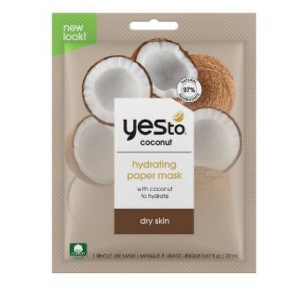 4pack yes to coconut hydrating paper mask & grapefruit brightening peel-off mask - Picture 5 of 10